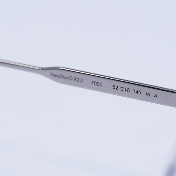 Dior NEODIORO R2U F000 Oval Eyeglasses 52mm - Shiny Palladium - Picture 6 of 10